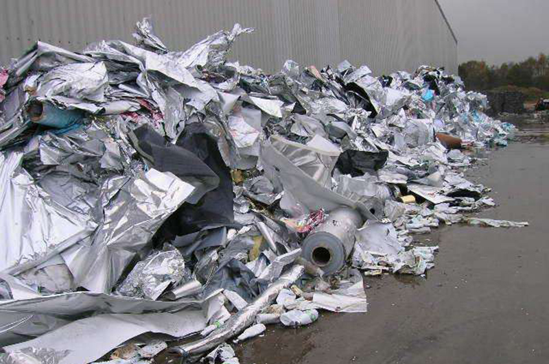 廢鋁塑連續(xù)式炭化爐物料